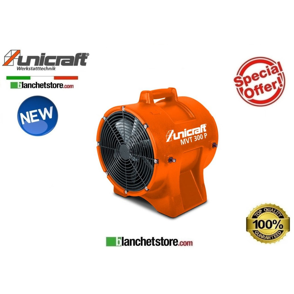 VENTILATEUR AXIAL PORTABLE UNICRAFT MVT 300P DÉBIT D'AIR 3220Mc/h 220V 6261031 VENTILATEUR AXIAL PORTABLE UNICRAFT MVT 300P DÉBIT D'AIR 3220Mc/h 220V 6261031