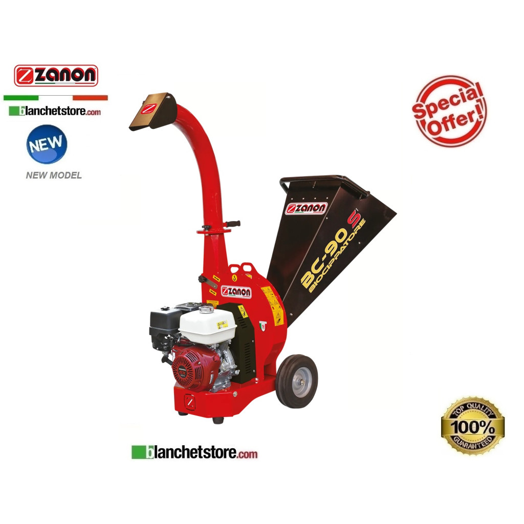 Zanon BC 90-S petrol wood chipper shredder Honda GX 390 13HP engine 1002900 Zanon BC 90-S petrol wood chipper shredder Honda GX 390 13HP engine 1002900