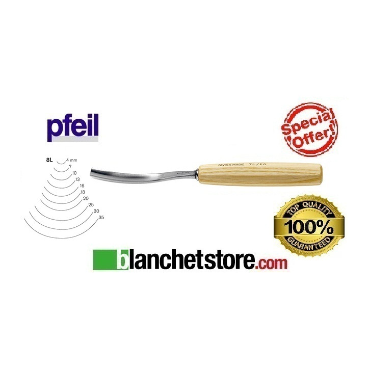 Carving chisels pfeil Fig 8L - 4 mm Carving chisels pfeil Fig 8L - 4 mm
