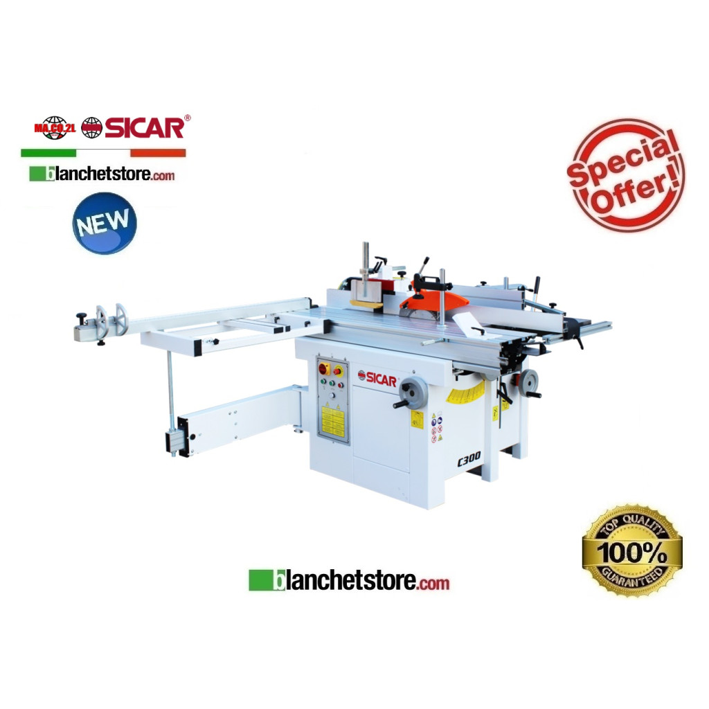 Combinee SICAR C300 5 lavoration MACO2L 300mm 220Volt 3Hp Combinee SICAR C300 5 lavoration MACO2L 300mm 220Volt 3Hp