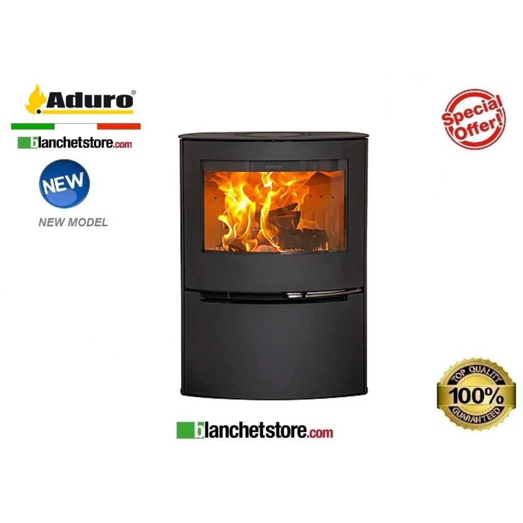 Poile a bois Mod.Aduro 21 -Acier noire 6 Kw Poile a bois Mod.Aduro 21 -Acier noire 6 Kw