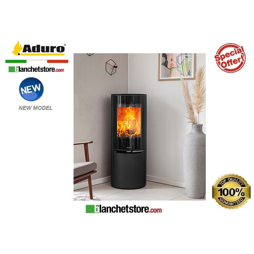 Poile a bois Mod. Aduro 22.1 Lux -Acier noire 5,5 Kw Poile a bois Mod. Aduro 22.1 Lux -Acier noire 5,5 Kw