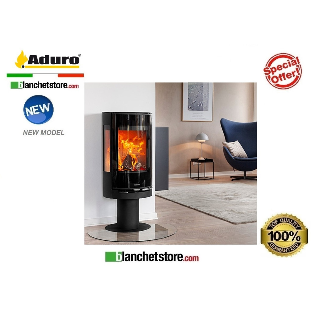 Poile a bois Mod. Aduro 22.3 Lux -Acier noire 5,5 Kw Poile a bois Mod. Aduro 22.3 Lux -Acier noire 5,5 Kw