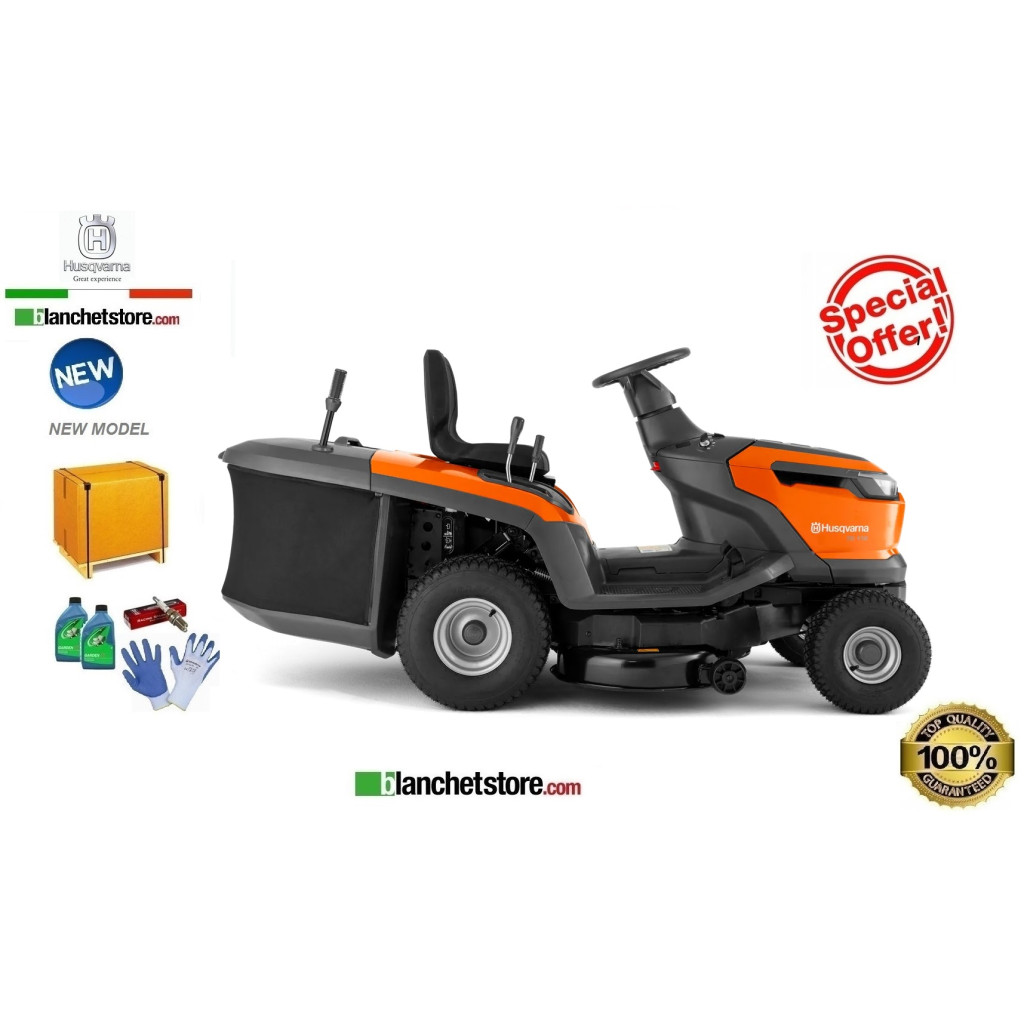 Trattorino Husqvarna TC 112 Sacco raccolta Taglio 95 Idrostatico Trattorino Husqvarna TC 112 Sacco raccolta Taglio 95 Idrostatico