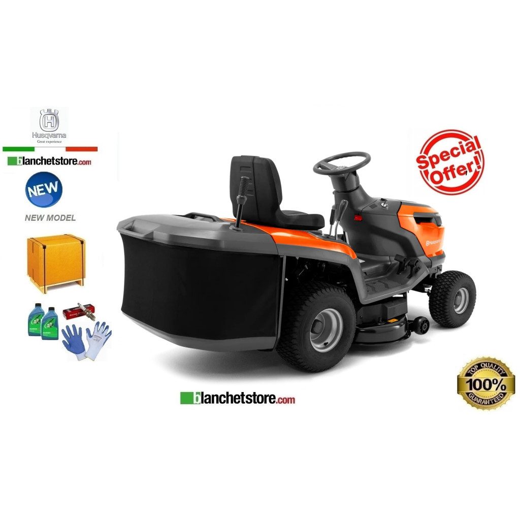 Trattorino Husqvarna TC 112 Sacco raccolta Taglio 95 Idrostatico Trattorino Husqvarna TC 112 Sacco raccolta Taglio 95 Idrostatico