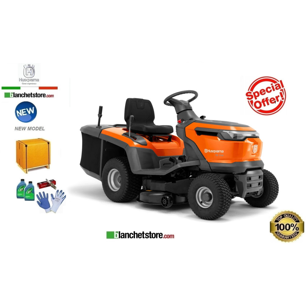 Trattorino Husqvarna TC 114 Sacco raccolta Taglio 95 Idrostatico Trattorino Husqvarna TC 114 Sacco raccolta Taglio 95 Idrostatico