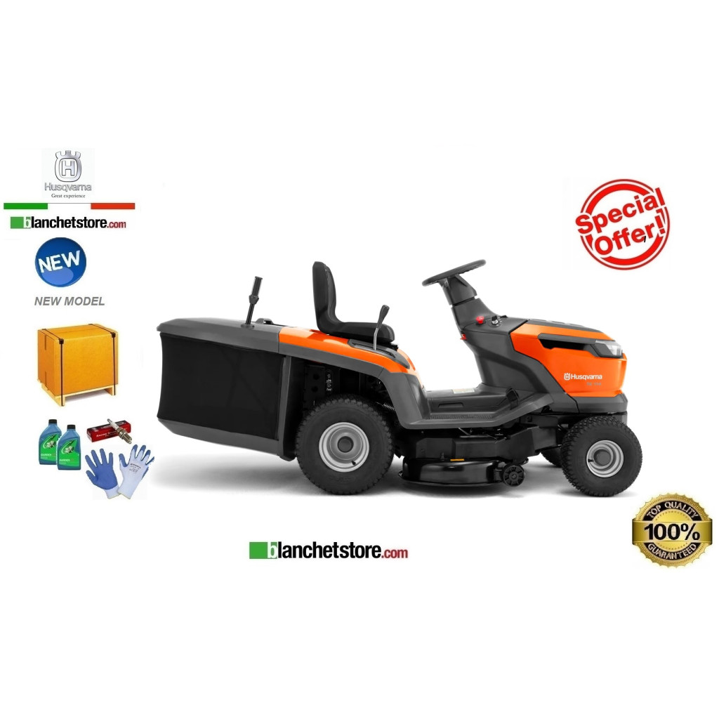 Trattorino Husqvarna TC 114 Sacco raccolta Taglio 95 Idrostatico Trattorino Husqvarna TC 114 Sacco raccolta Taglio 95 Idrostatico