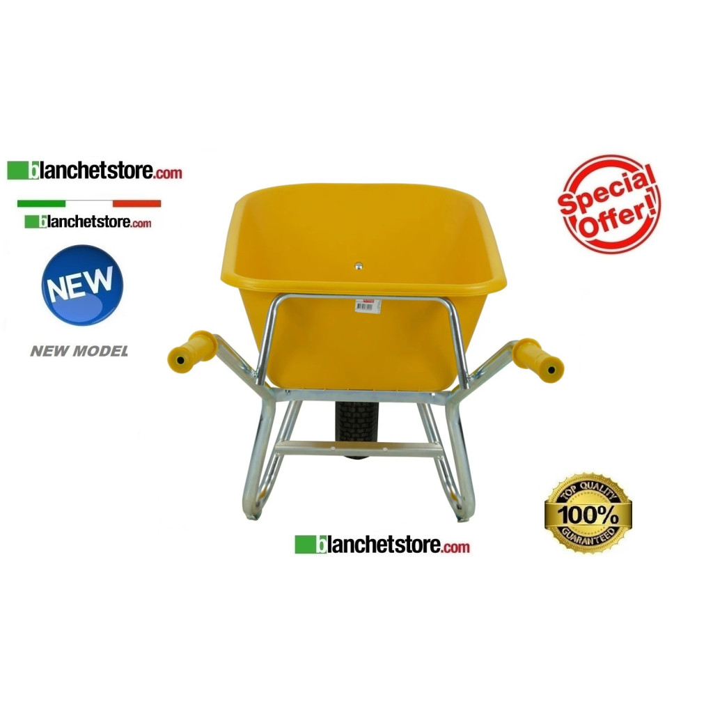 WHEELBARROW WITH PVC BUCKET STRONG CFPE 100 LT.100 PNEUMATIC WHEEL WHEELBARROW WITH PVC BUCKET STRONG CFPE 100 LT.100 PNEUMATIC WHEEL