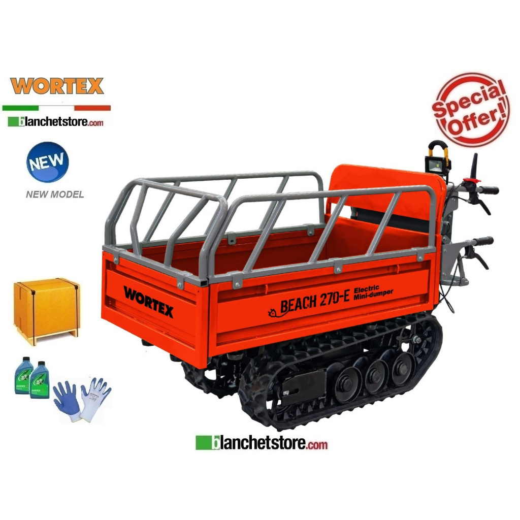 Motocarriola elettric Wortex Beach 270E 450 KG Rib.Manual Motocarriola elettric Wortex Beach 270E 450 KG Rib.Manual