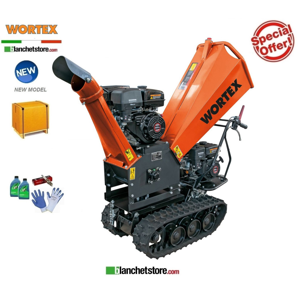 Shredder with tracks Wortex Tiger D420/120L- Loncin 420cc Shredder with tracks Wortex Tiger D420/120L- Loncin 420cc