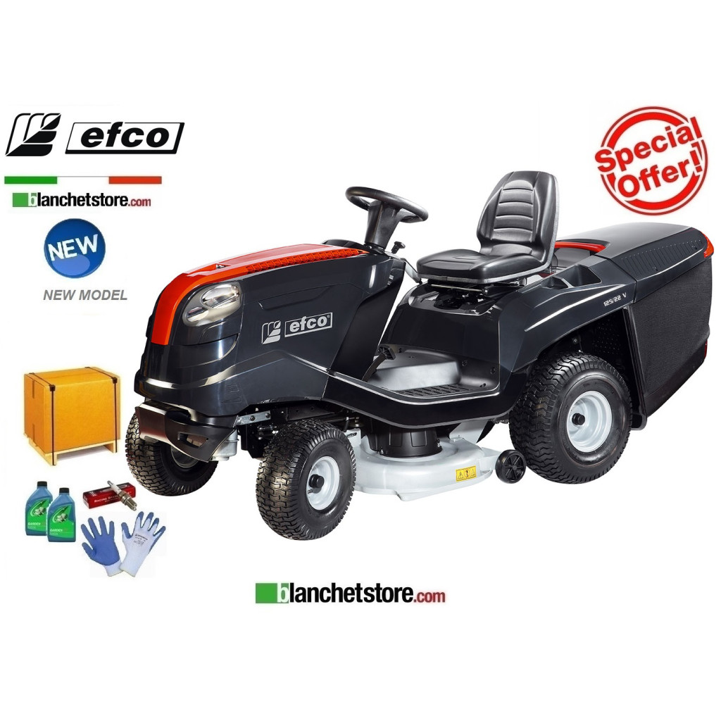 Tracteur a gazon Efco EF 125/22V Hydrostatique V-Twin 656cc Coupe 125cm Tracteur a gazon Efco EF 125/22V Hydrostatique V-Twin 656cc Coupe 125cm