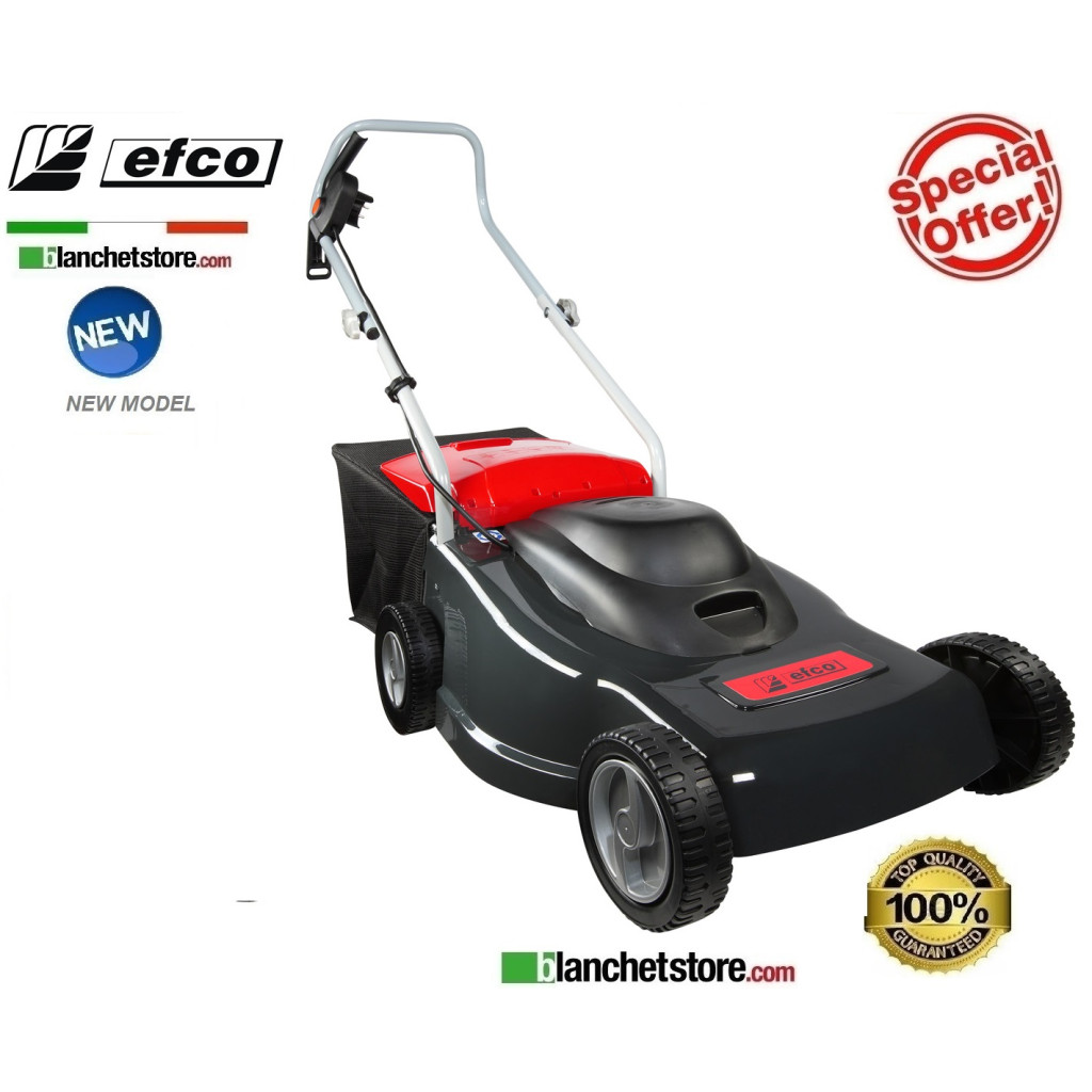 Tondeuse à gazon électrique Efco PR 40 S Moteur électrique 220 Volt - 1300 Watt Largeur de coupe 38 cm Sac Lt. 40 Tondeuse à gazon électrique Efco PR 40 S Moteur électrique 220 Volt - 1300 Watt Largeur de coupe 38 cm Sac Lt. 40