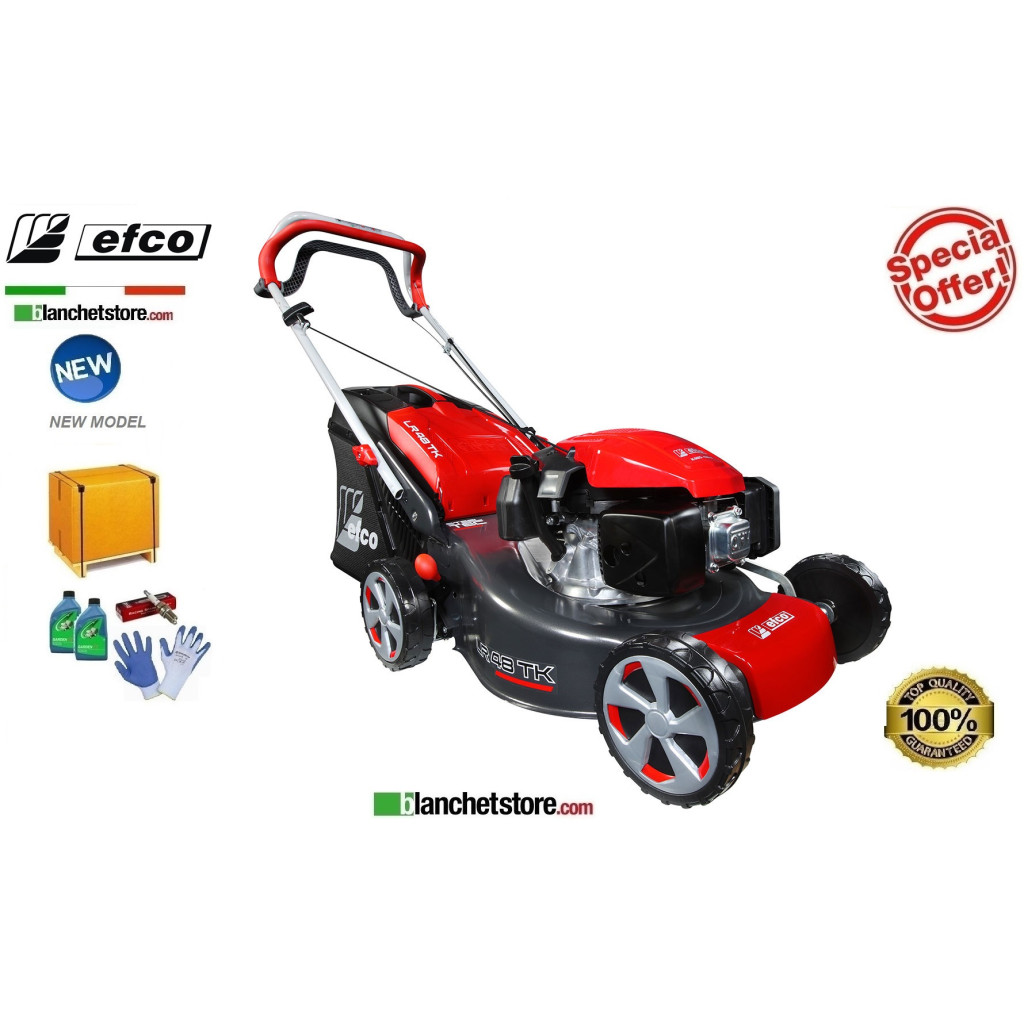 Rasaerba a scoppio Efco LR 44 TK Comfort Plus Motore Emak K 605 OHV Taglio 41 cm Sacco Lt. 70 Rasaerba a scoppio Efco LR 44 TK Comfort Plus Motore Emak K 605 OHV Taglio 41 cm Sacco Lt. 70