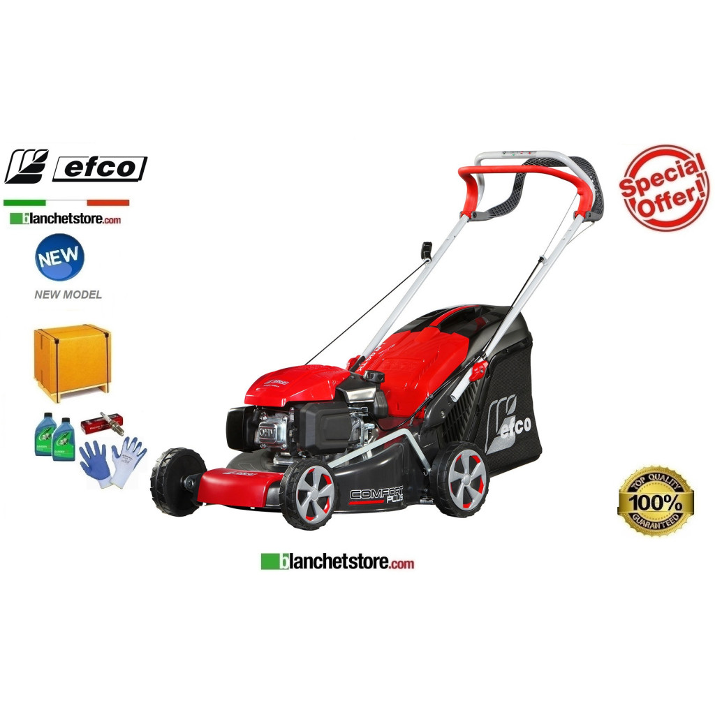 Rasaerba a scoppio Efco LR 48 TK Comfort Plus Motore Emak K 605 OHV Taglio 46 cm Sacco Lt. 70 Rasaerba a scoppio Efco LR 48 TK Comfort Plus Motore Emak K 605 OHV Taglio 46 cm Sacco Lt. 70