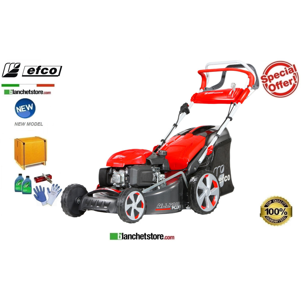 Rasaerba a scoppio Efco LR 48 TKE Allroad Plus 4 Motore Emak K 655i OHV Taglio 46 cm Sacco Lt. 70 Rasaerba a scoppio Efco LR 48 TKE Allroad Plus 4 Motore Emak K 655i OHV Taglio 46 cm Sacco Lt. 70