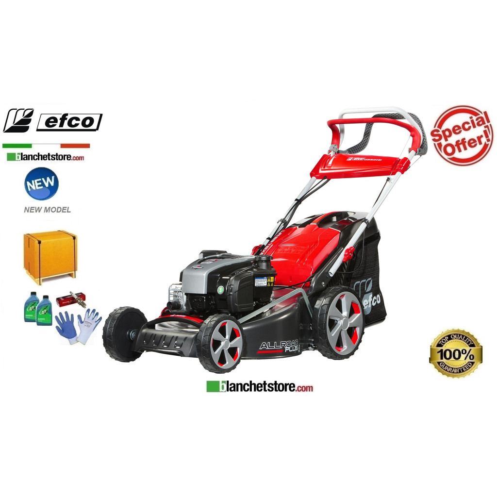 Rasaerba a scoppio Efco LR 53 TBXE Allroad Plus 4 Motore Brigge & Stratton 675iS OHV Taglio 51 cm Sacco Lt. 70 Rasaerba a scoppio Efco LR 53 TBXE Allroad Plus 4 Motore Brigge & Stratton 675iS OHV Taglio 51 cm Sacco Lt. 70