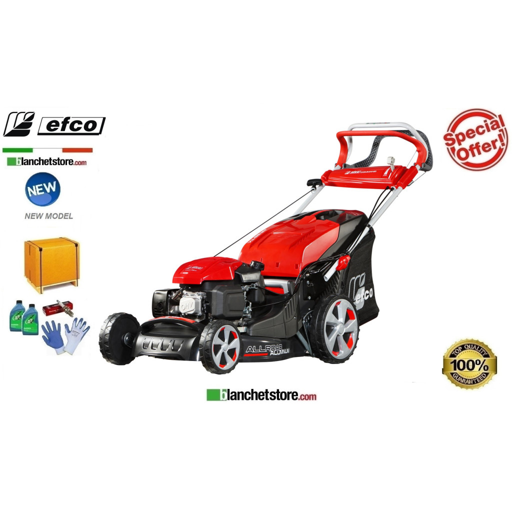 Rasaerba a scoppio Efco AR 53 TK Allroad Alluminium Motore Emak K 805 OHV Taglio 51 cm Sacco Lt. 80 Rasaerba a scoppio Efco AR 53 TK Allroad Alluminium Motore Emak K 805 OHV Taglio 51 cm Sacco Lt. 80