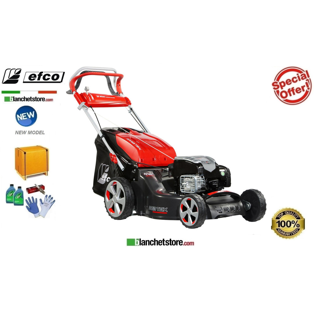 Rasaerba a scoppio Efco AR 53 TBX Allroad Alluminium Motore Brigge & Stratton 675OEXi Taglio 51 cm Sacco Lt. 80 Rasaerba a scoppio Efco AR 53 TBX Allroad Alluminium Motore Brigge & Stratton 675OEXi Taglio 51 cm Sacco Lt. 80