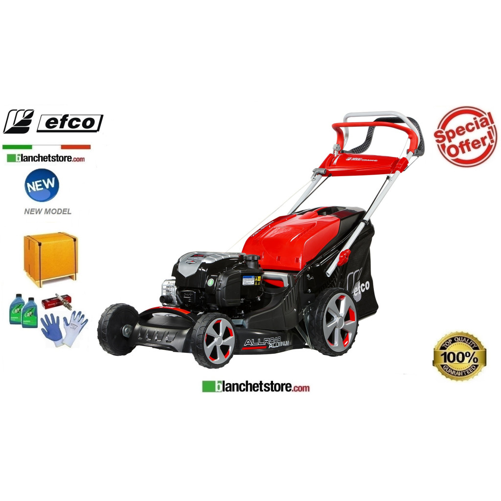 Rasaerba a scoppio Efco AR 53 TBX Allroad Alluminium Motore Brigge & Stratton 675OEXi Taglio 51 cm Sacco Lt. 80 Rasaerba a scoppio Efco AR 53 TBX Allroad Alluminium Motore Brigge & Stratton 675OEXi Taglio 51 cm Sacco Lt. 80