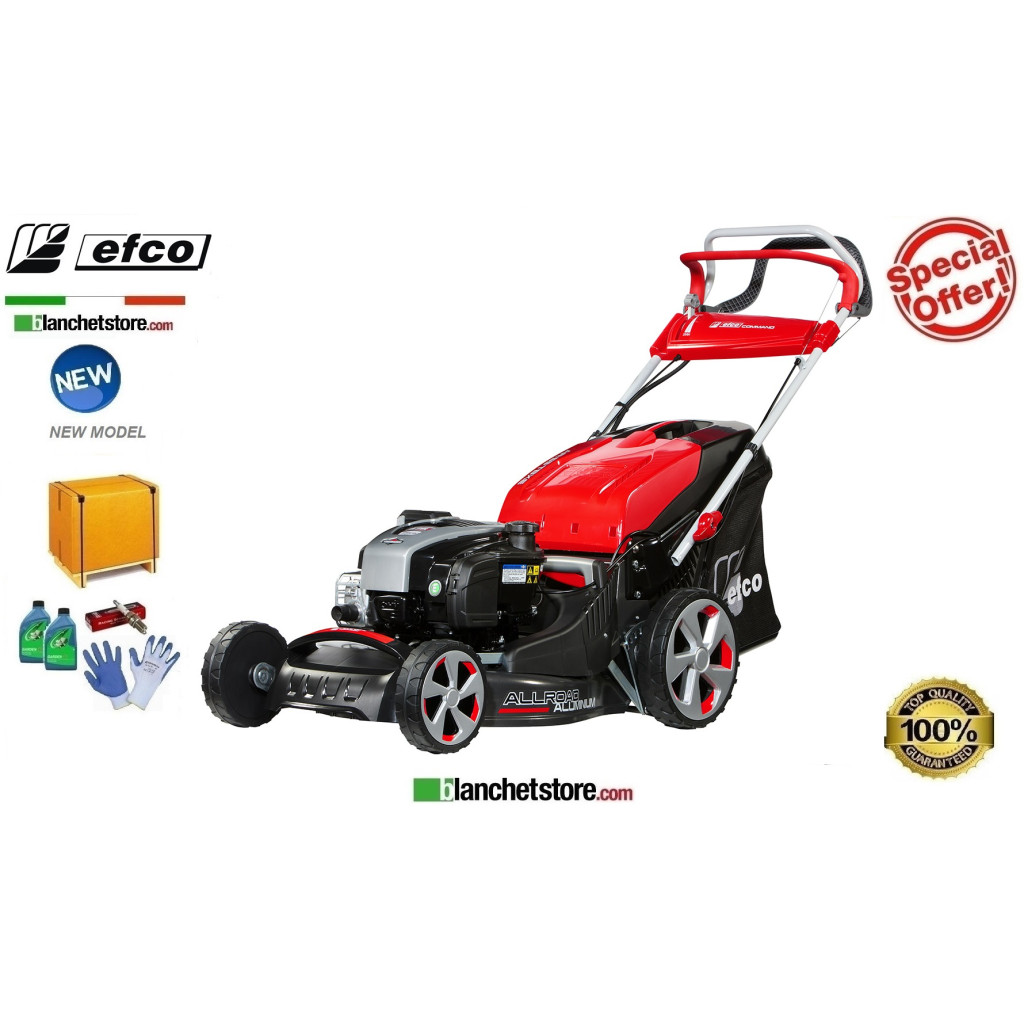 Rasaerba a scoppio Efco AR 53 TBXE Allroad Alluminium Motore Brigge & Stratton 675iS Taglio 51 cm Sacco Lt. 80 Rasaerba a scoppio Efco AR 53 TBXE Allroad Alluminium Motore Brigge & Stratton 675iS Taglio 51 cm Sacco Lt. 80