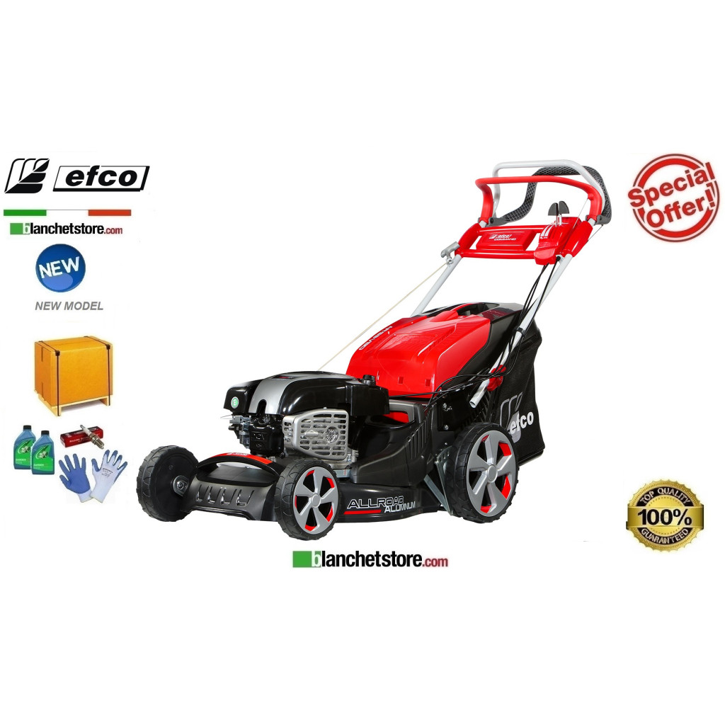 Tondeuse à gazon Thermique Efco AR 53 VBD Allroad Alluminium Moteur Brigge & Stratton 750EX Largeur de coupe 51 cm Sac Lt. 80 Tondeuse à gazon Thermique Efco AR 53 VBD Allroad Alluminium Moteur Brigge & Stratton 750EX Largeur de coupe 51 cm Sac Lt. 80