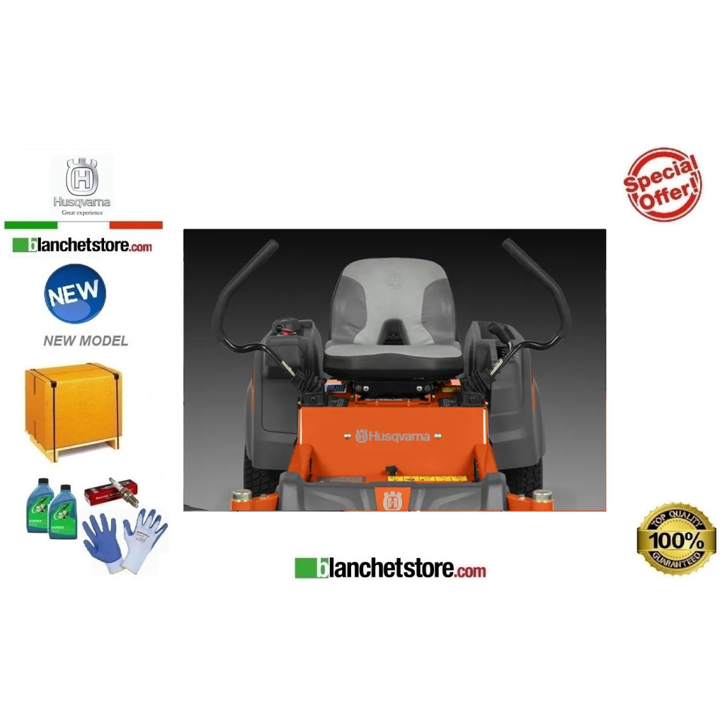 Trattorino Husqvarna Zero-Turn Z242F Motore Bicilindrico Kawasaki FR651V piatto 107 22HP Trattorino Husqvarna Zero-Turn Z242F Motore Bicilindrico Kawasaki FR651V piatto 107 22HP