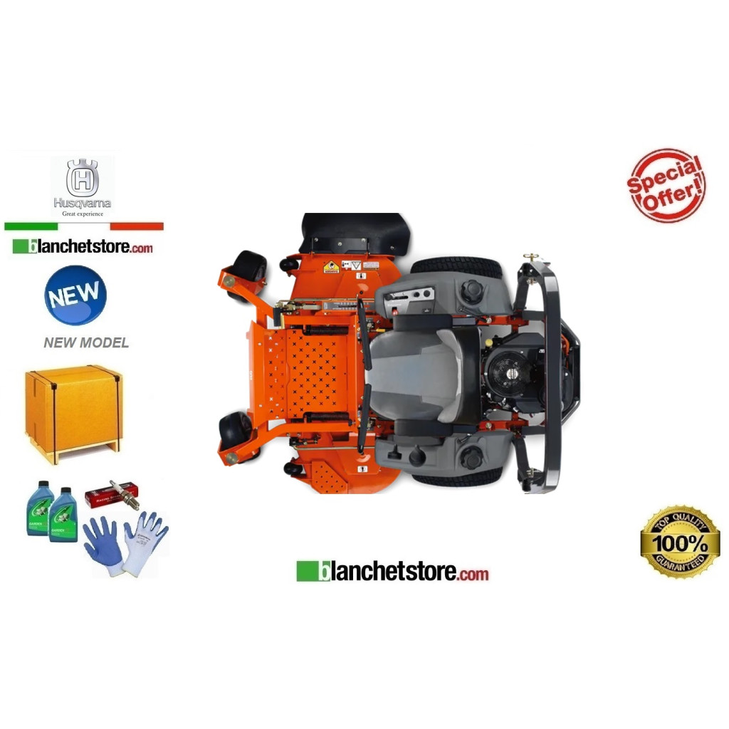 Trattorino Husqvarna Zero-Turn Z242F Motore Bicilindrico Kawasaki FR651V piatto 107 22HP Trattorino Husqvarna Zero-Turn Z242F Motore Bicilindrico Kawasaki FR651V piatto 107 22HP