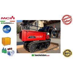 BROUETTE A CHENILLES MINI TRANSPORTEUR MCH T350 Honda GX160 350 KG Basculement Manuel