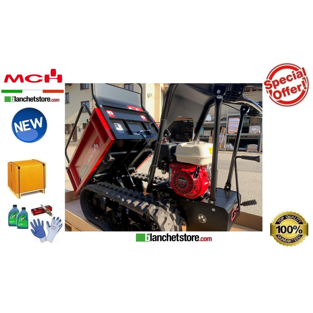 MOTOCARRIOLA MCH T350 Honda GX160 350 KG Ribaltamento Manuale MOTOCARRIOLA MCH T350 Honda GX160 350 KG Ribaltamento Manuale