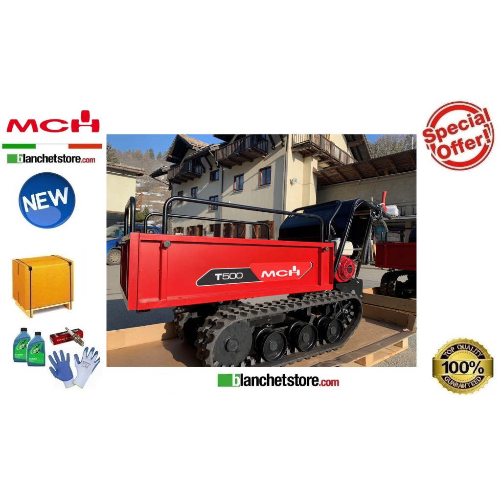 WHEELBARROW MINI TRANSPORTER MCH T500H Honda GX200 500 KG Manual Tipping Manual Start WHEELBARROW MINI TRANSPORTER MCH T500H Honda GX200 500 KG Manual Tipping Manual Start