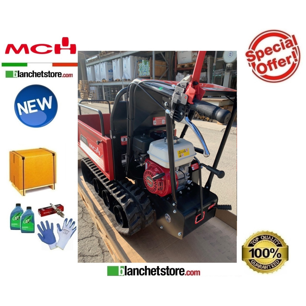 WHEELBARROW MINI TRANSPORTER MCH T500H Honda GX200 500 KG Manual Tipping Manual Start WHEELBARROW MINI TRANSPORTER MCH T500H Honda GX200 500 KG Manual Tipping Manual Start