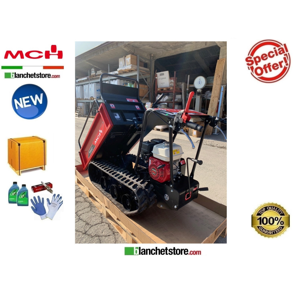 MOTOCARRIOLA MCH T500H Honda GX200 500 KG Ribaltamento Manuale Avviamento Strappo MOTOCARRIOLA MCH T500H Honda GX200 500 KG Ribaltamento Manuale Avviamento Strappo