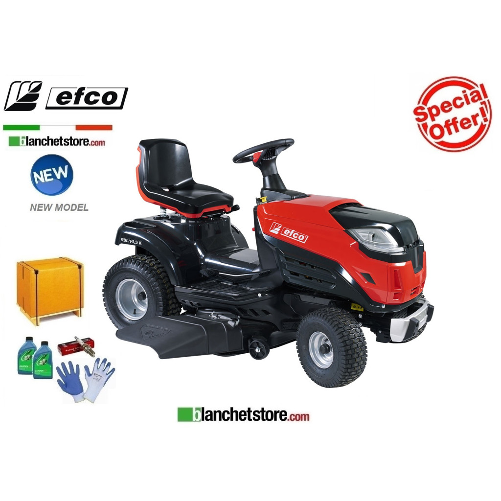 Tracteur a gazon Efco EF 99 L/14,5 K Hydrostatique 432cc Coupe 98cm Tracteur a gazon Efco EF 99 L/14,5 K Hydrostatique 432cc Coupe 98cm