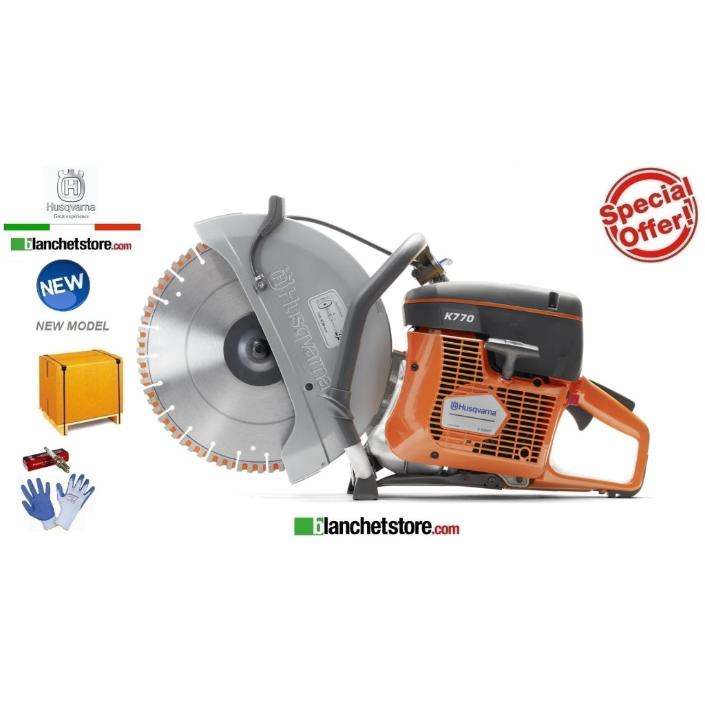Mototroncatrice Husqvarna K770/14 Completa di disco D.350 967348101