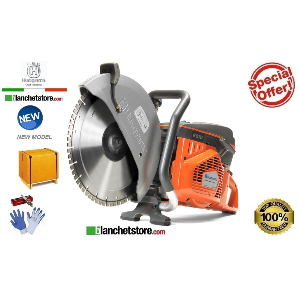 Mototroncatrice Husqvarna K970/16 Completa di 2 dischi D.400 967348101 Mototroncatrice Husqvarna K970/16 Completa di 2 dischi D.400 967348101