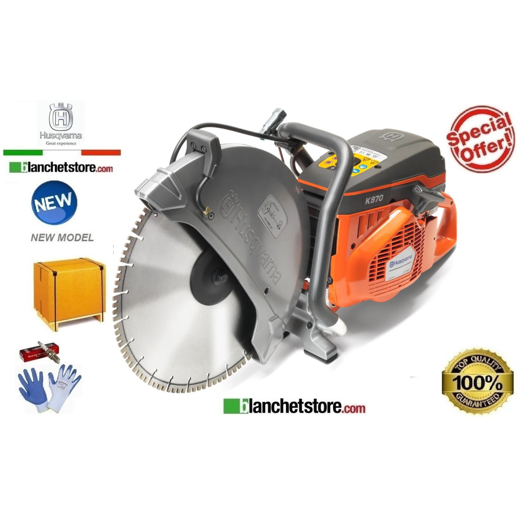 Husqvarna K970/16 Power Cutter Complete with 2 Discs D.400 967348101 Husqvarna K970/16 Power Cutter Complete with 2 Discs D.400 967348101