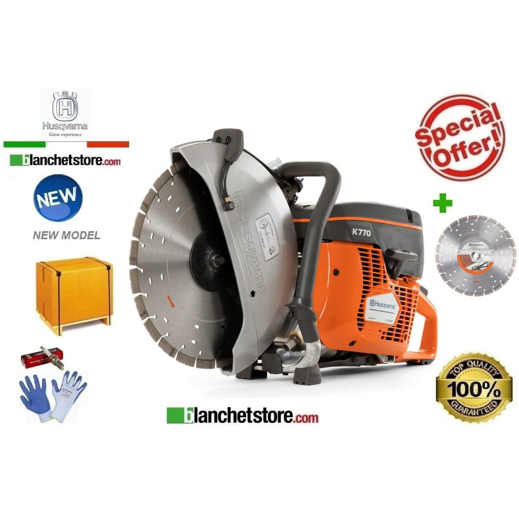 Mototroncatrice Husqvarna K770/14 Completa di disco D.350 967682101