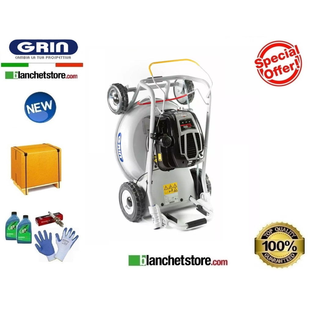 GRIN HM LAWN MOWER 53A TOWED WITHOUT PICK-UP ENGINE BRIGGE & STRATTON 6.75EXi GRIN HM LAWN MOWER 53A TOWED WITHOUT PICK-UP ENGINE BRIGGE & STRATTON 6.75EXi