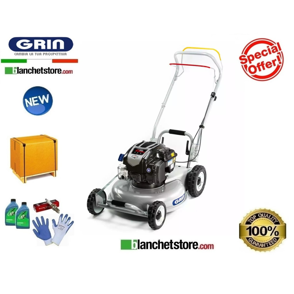 RASAERBA GRIN HM 53A SEMOVENTE SENZA RACCOLTA MOTORE BRIGGE & STRATTON 6.75EXi
