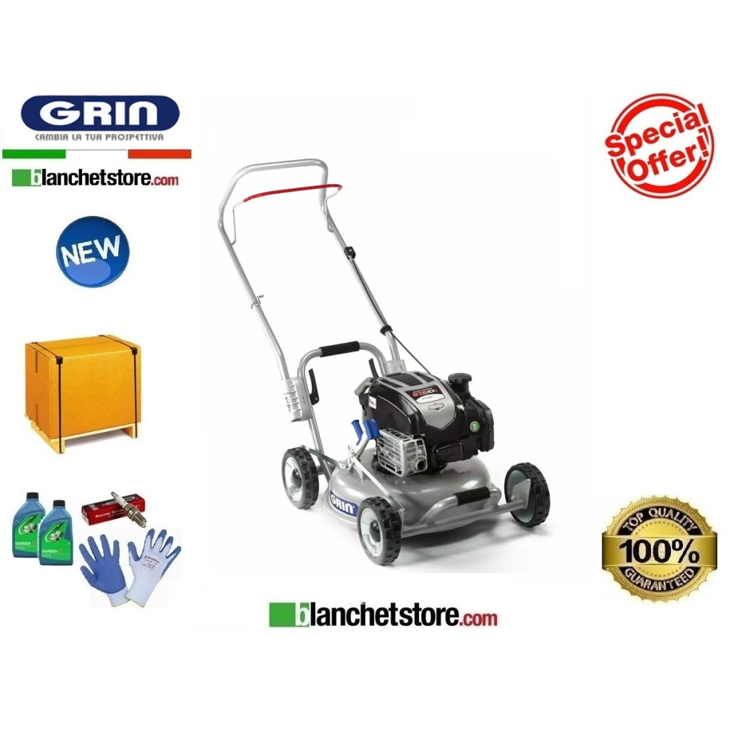 GRIN HM46 WALK-BEHIND LAWN MOWER WITHOUT COLLECTION ENGINE BRIGGE & STRATTON 6.75EXi GRIN HM46 WALK-BEHIND LAWN MOWER WITHOUT COLLECTION ENGINE BRIGGE & STRATTON 6.75EXi