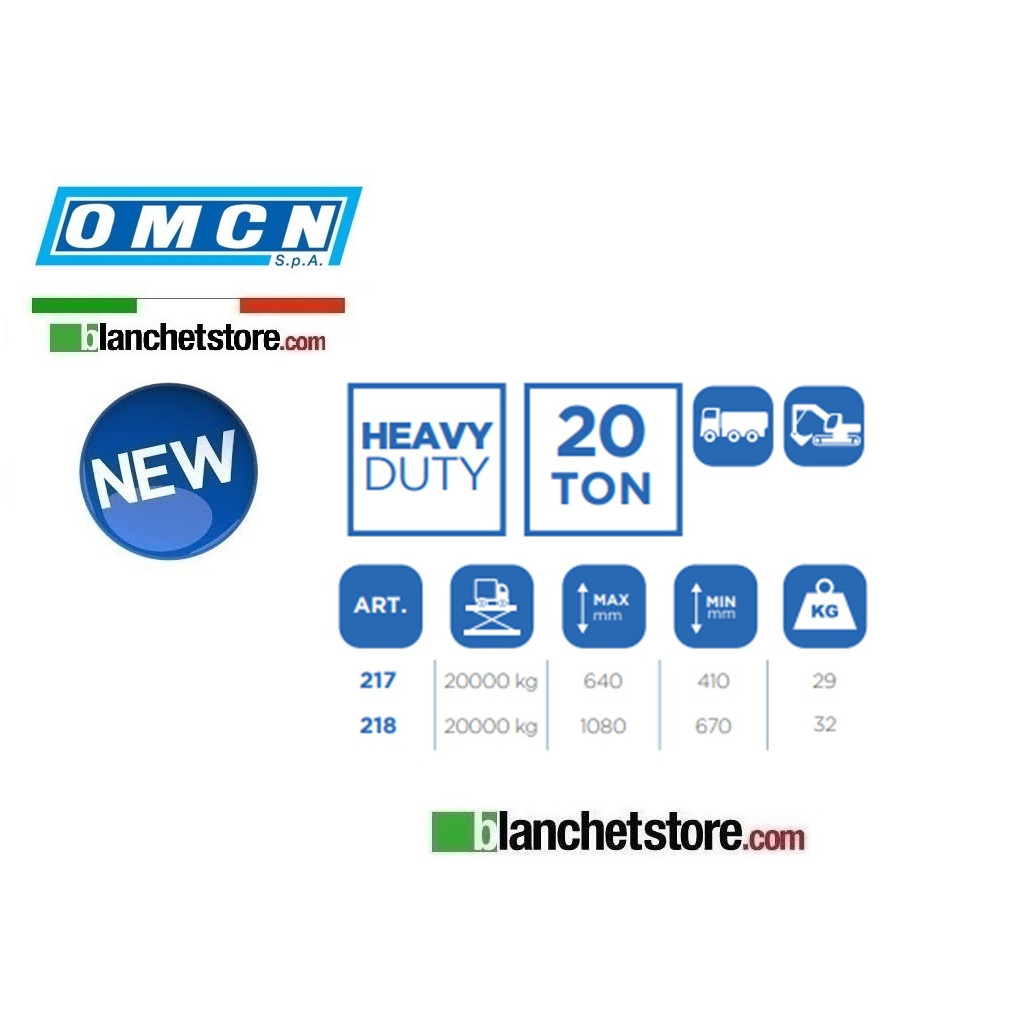 OMCN 218 WORKSHOP COLUMN STAND CAPACITY 20000KG OMCN 218 WORKSHOP COLUMN STAND CAPACITY 20000KG