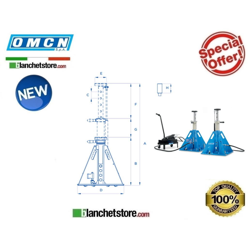 OMCN 930 HYDROPNEUMATIC TWO-COLUMN WORKSHOP STAND CAPACITY 10000KG OMCN 930 HYDROPNEUMATIC TWO-COLUMN WORKSHOP STAND CAPACITY 10000KG