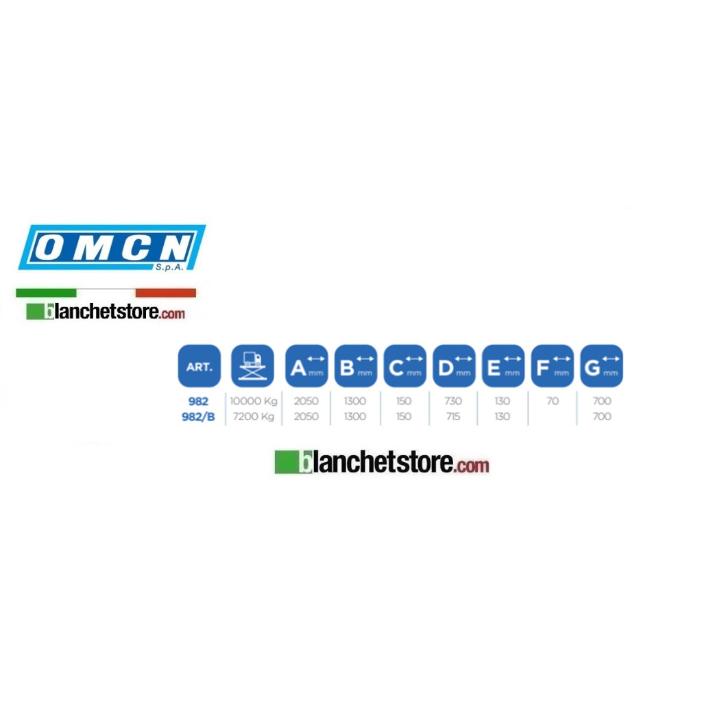 OMCN 982/B WORKSHOP COLUMN STAND CAPACITY 7200KG OMCN 982/B WORKSHOP COLUMN STAND CAPACITY 7200KG