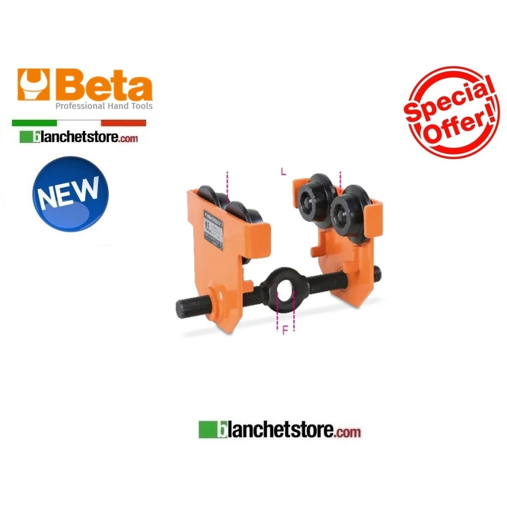CHARIOT DE TRANSFERT BETA 8147S À POUSSER POUR PALAN CAPACITÉ 2 TON 081470020