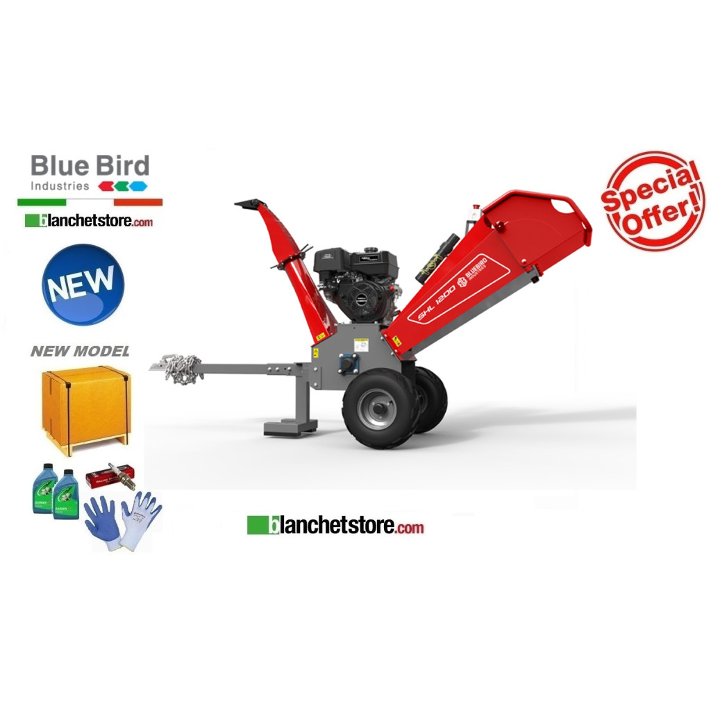 Biotrituratore a scoppio Bluebird SHL 1200 Motore LONCIN G420F 420cc 884520