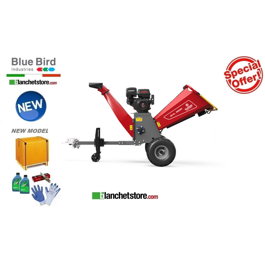 Broyeur thermique Bluebird SHL 1500 moteur LONCIN G420FD 420cc Demarrage electrique 888390