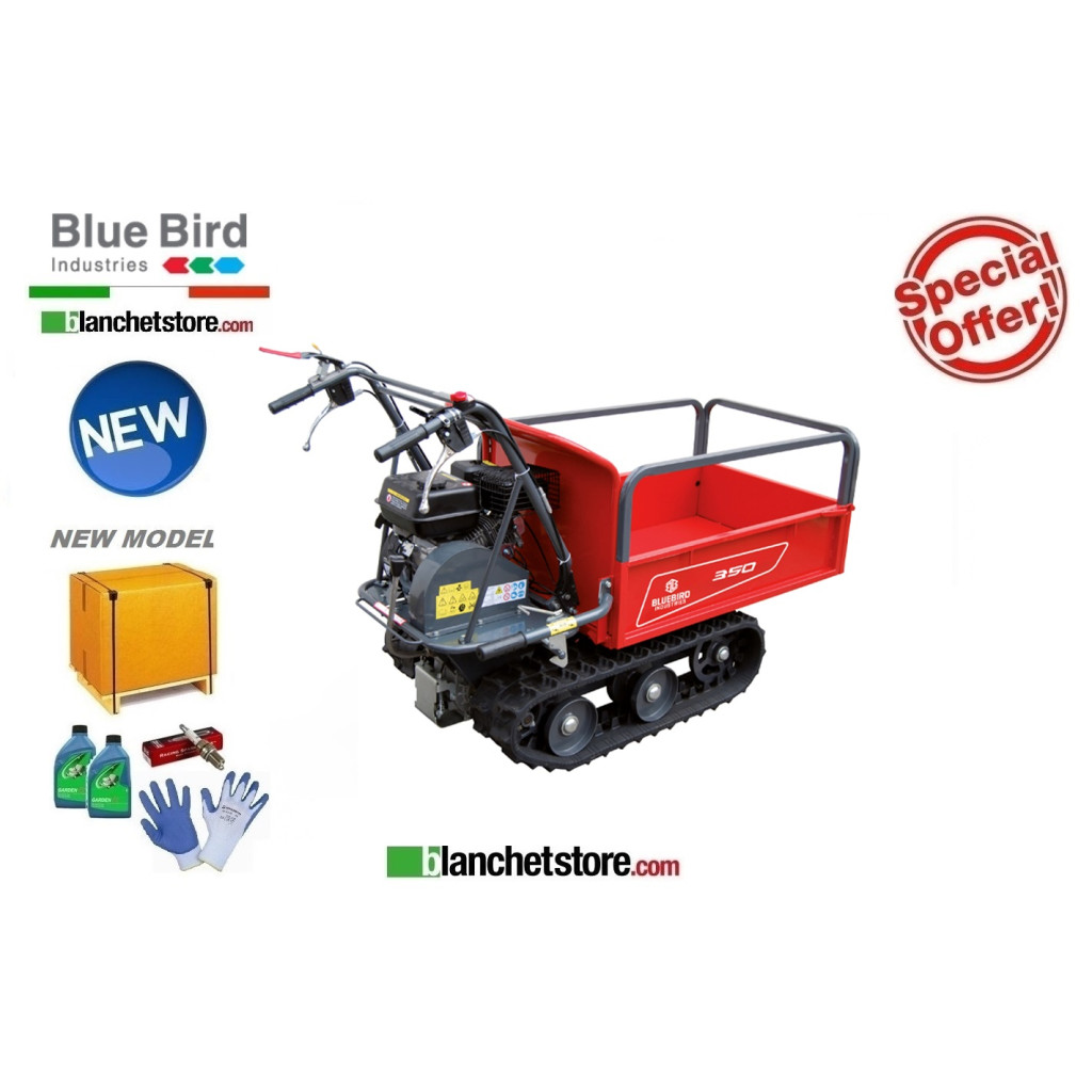 BLUEBIRD CARRIER 350 HONDA GP160 TRACKED WHEELBARROW 350KG MANUAL TIPPING 886890 BLUEBIRD CARRIER 350 HONDA GP160 TRACKED WHEELBARROW 350KG MANUAL TIPPING 886890