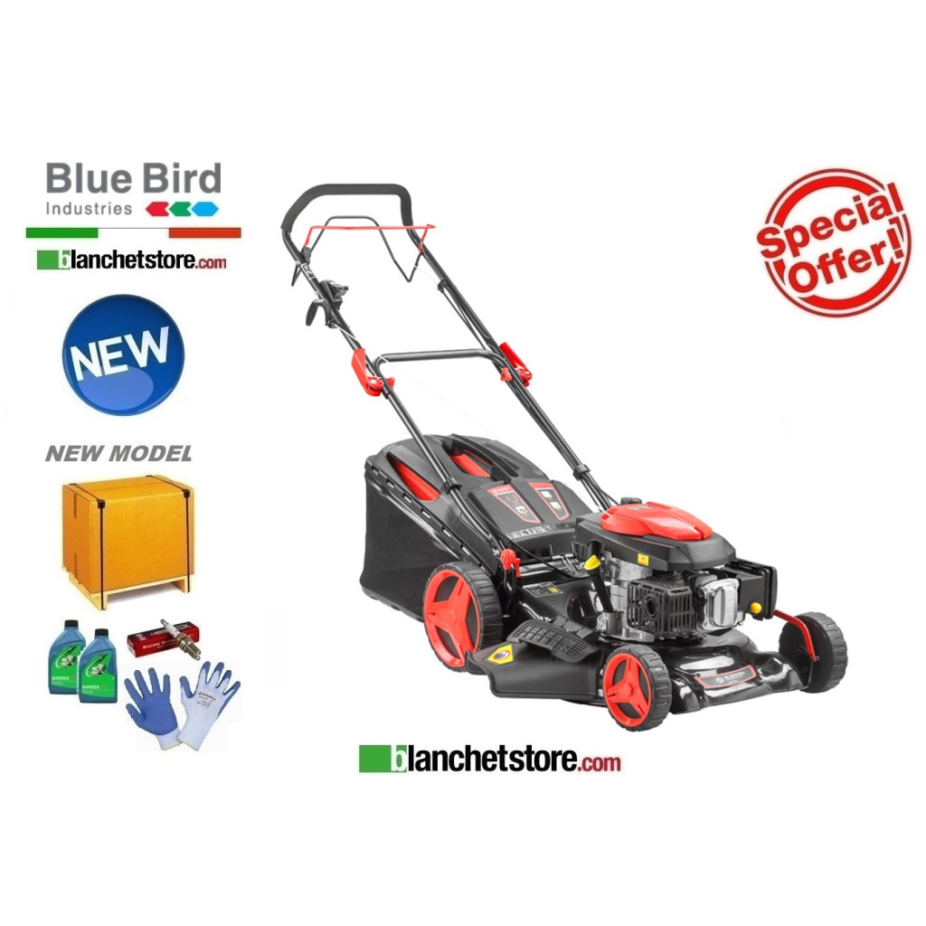 Blue Bird Sprint B 51T 3 in 1 Traction lawn mower, 173 cm³ BBI engine, 51 cm cutting width, 60 L bag, 885680 Blue Bird Sprint B 51T 3 in 1 Traction lawn mower, 173 cm³ BBI engine, 51 cm cutting width, 60 L bag, 885680