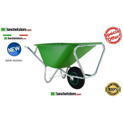 CARRIOLA VASCA PVC FORT PE 165/1 LT.165 RUOTA PNEUMATICA