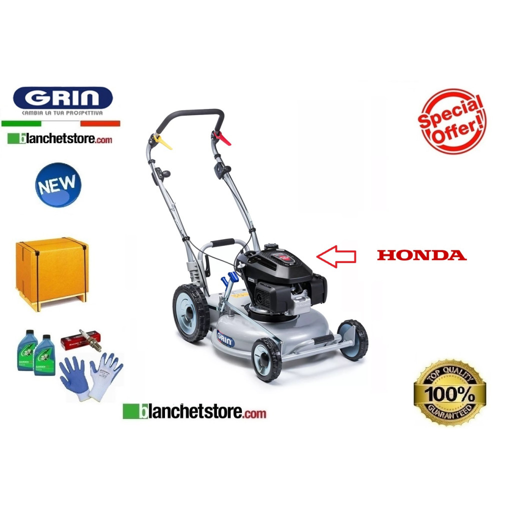 RASAERBA GRIN PM 46A HD PRO SEMOVENTE SENZA RACCOLTA PROFESSIONAL MOTORE HONDA GCV200 RASAERBA GRIN PM 46A HD PRO SEMOVENTE SENZA RACCOLTA PROFESSIONAL MOTORE HONDA GCV200